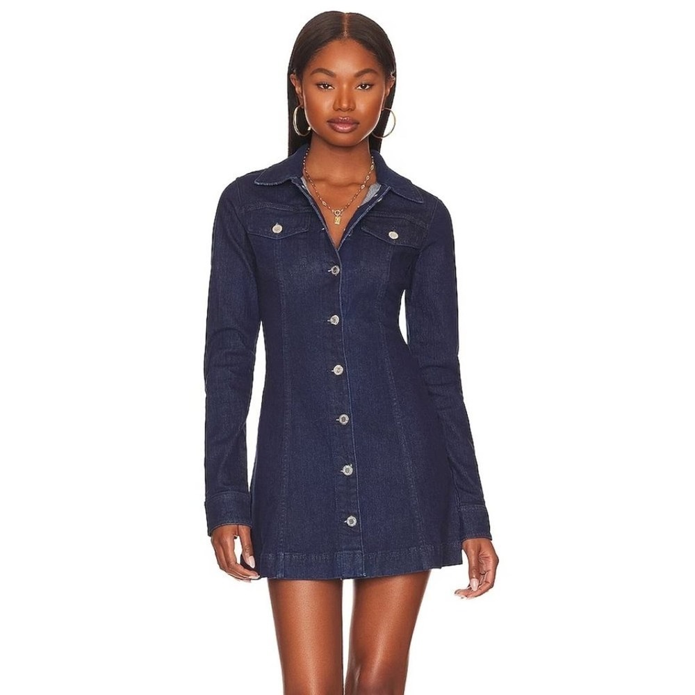 NWT WeWoreWhat Denim Minidress size XS